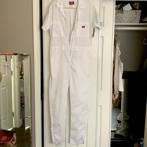 Dickies White Utility Jumpsuit